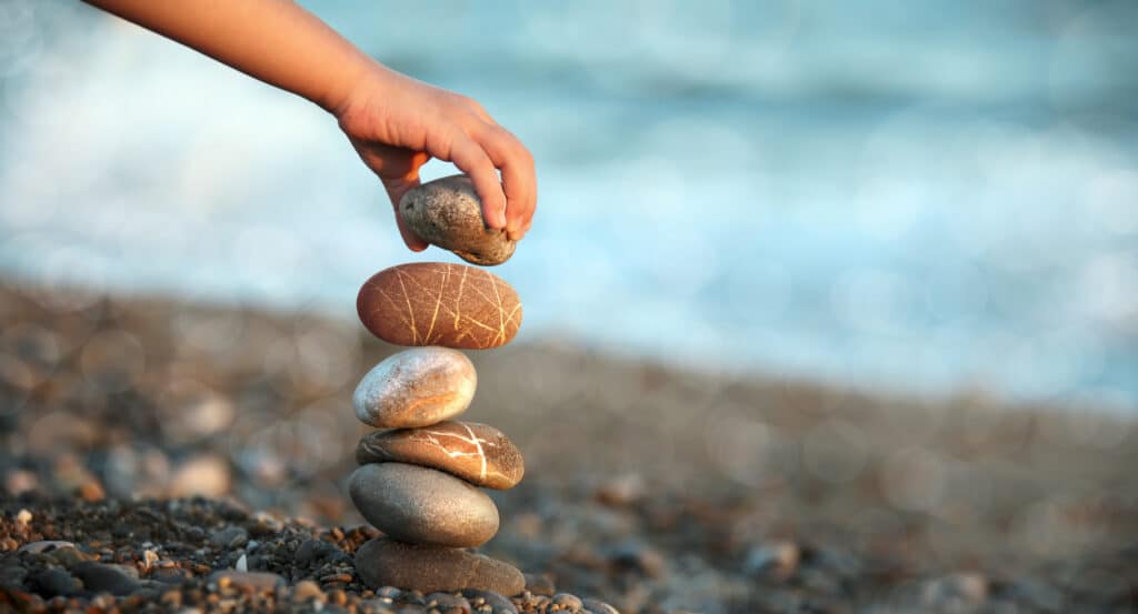 pebbles on a beach